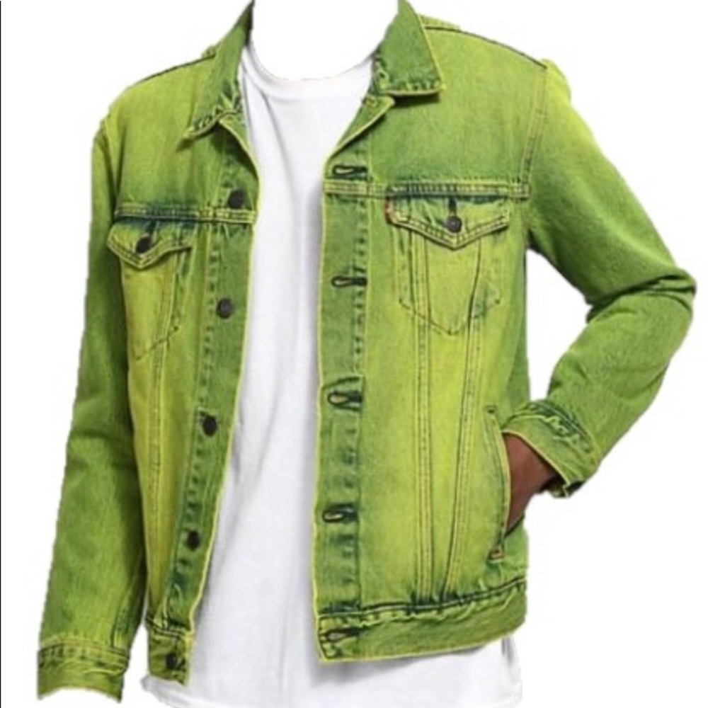 ISO!!!!!! Not selling!!! Levi’s Neon Green Trucker Jacket!!!